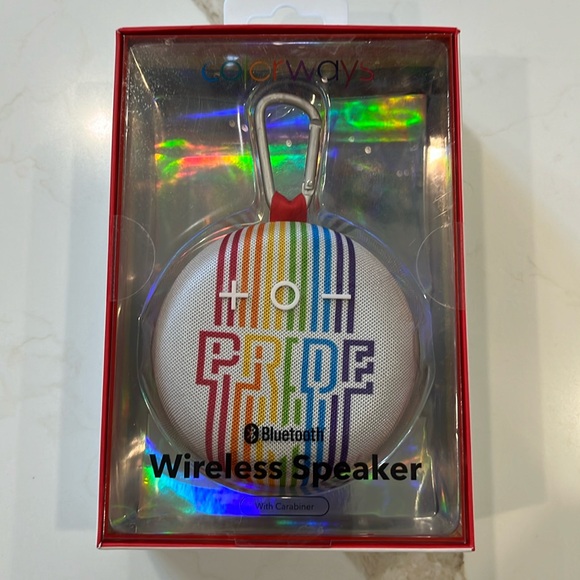 New in Box Colourways Pride small round personal bluetooth wireless speaker - Picture 1 of 7